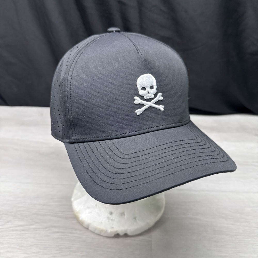 Sweet Rollz Swashbuckler Classic Swash Hat Mens Black Snapback Skull One Size